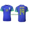 Maillot de Supporter Brésil Antony 19 Extérieur Coupe du Monde 2022 Pour Homme